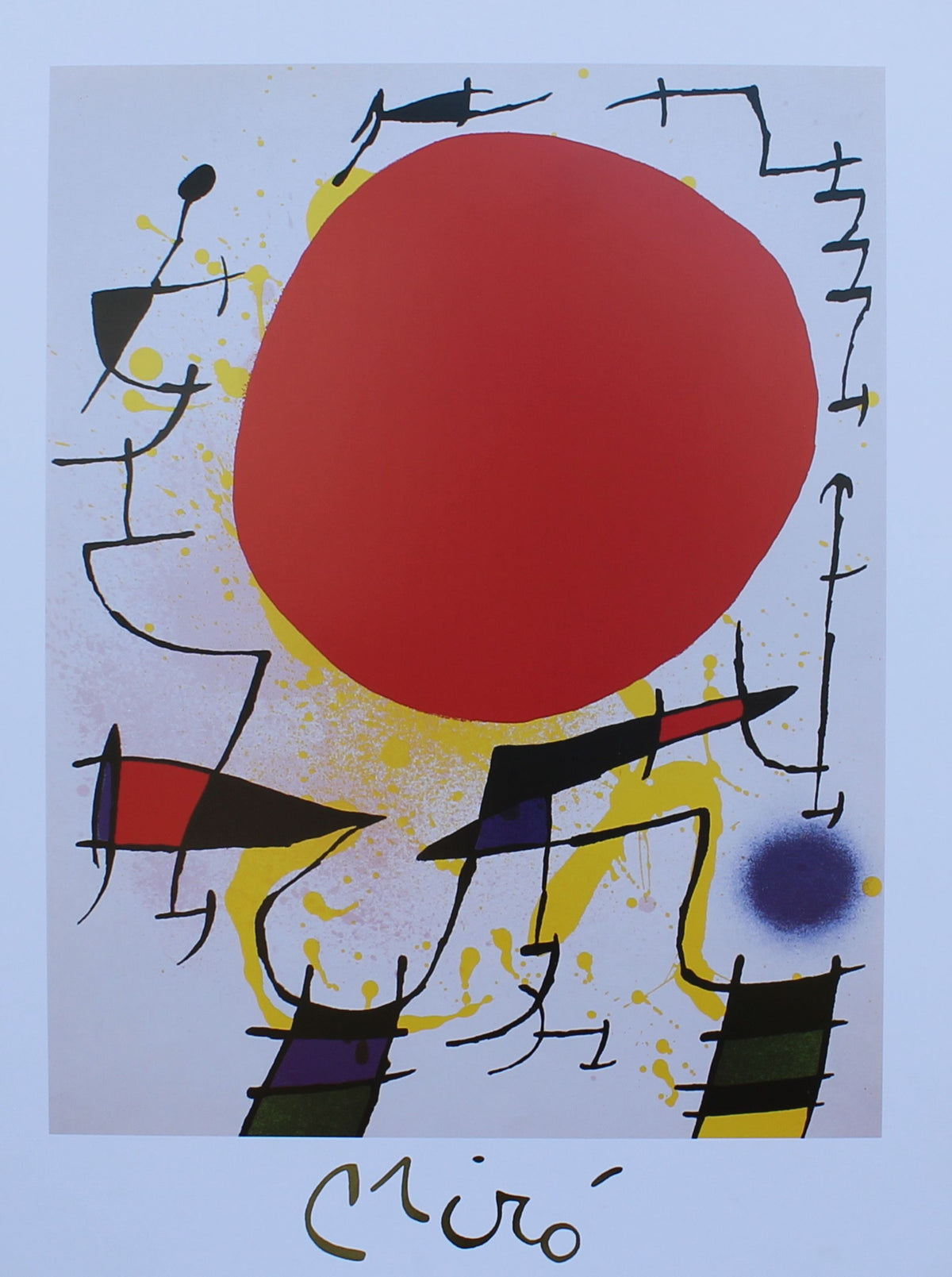 Joan Monet - Le Soleil Rouge (32.5 in x 23.5)