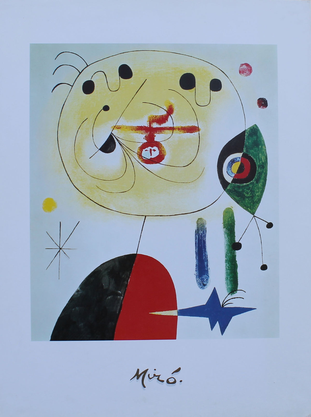 Joan Miro - Fix the Hair of the Stars (31.25 in x 23 1/2 in)