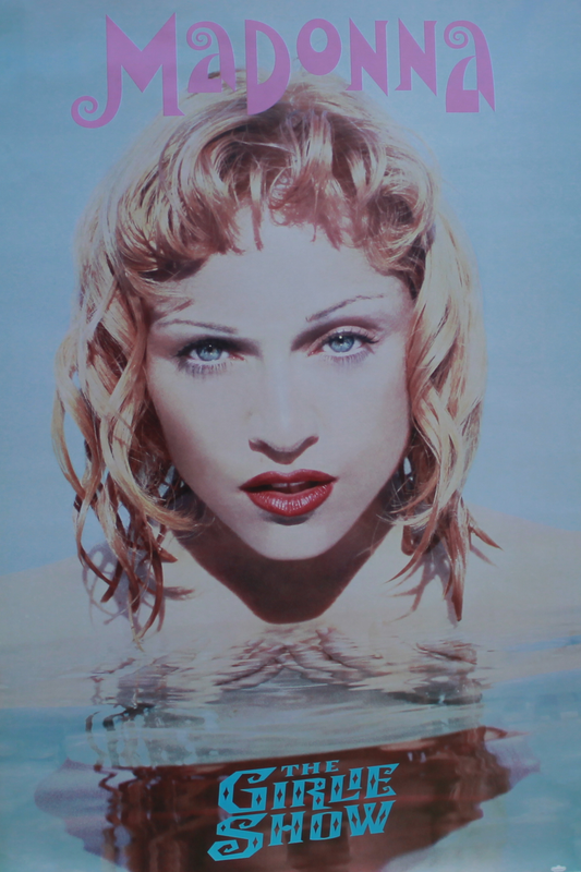 Vintage Style Madonna Poster | The Girlie Show 1993 | 90s Pop Icon Wall Art | Retro Music Print for Dorm or Home Decor