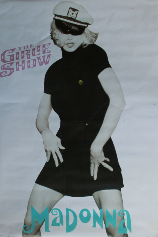 Vintage 1993 Madonna "The Girlie Show" Tour Poster | Iconic 90s Pop Music Wall Art | Retro Queen of Pop Concert Print