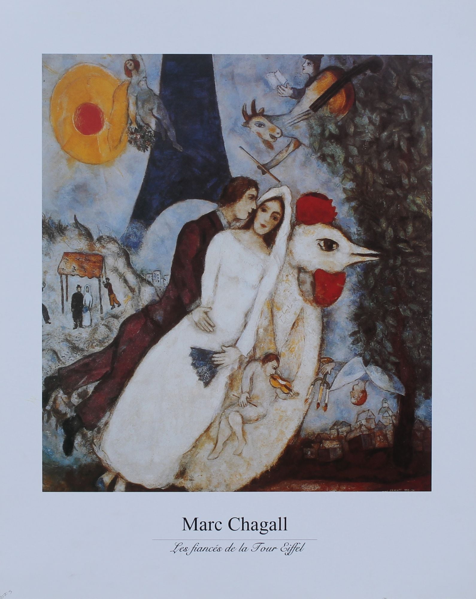 Marc Chagall - Le Fiances de la Tour Eiffel (15.5 - 19.5)