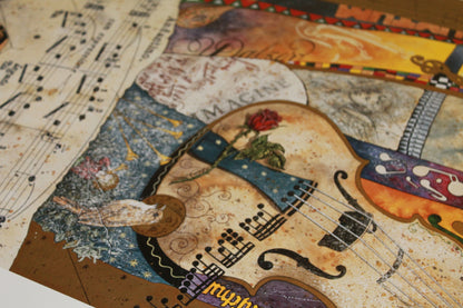 Theo Schildkamp - Musica (24.5 in x 36.5 in)