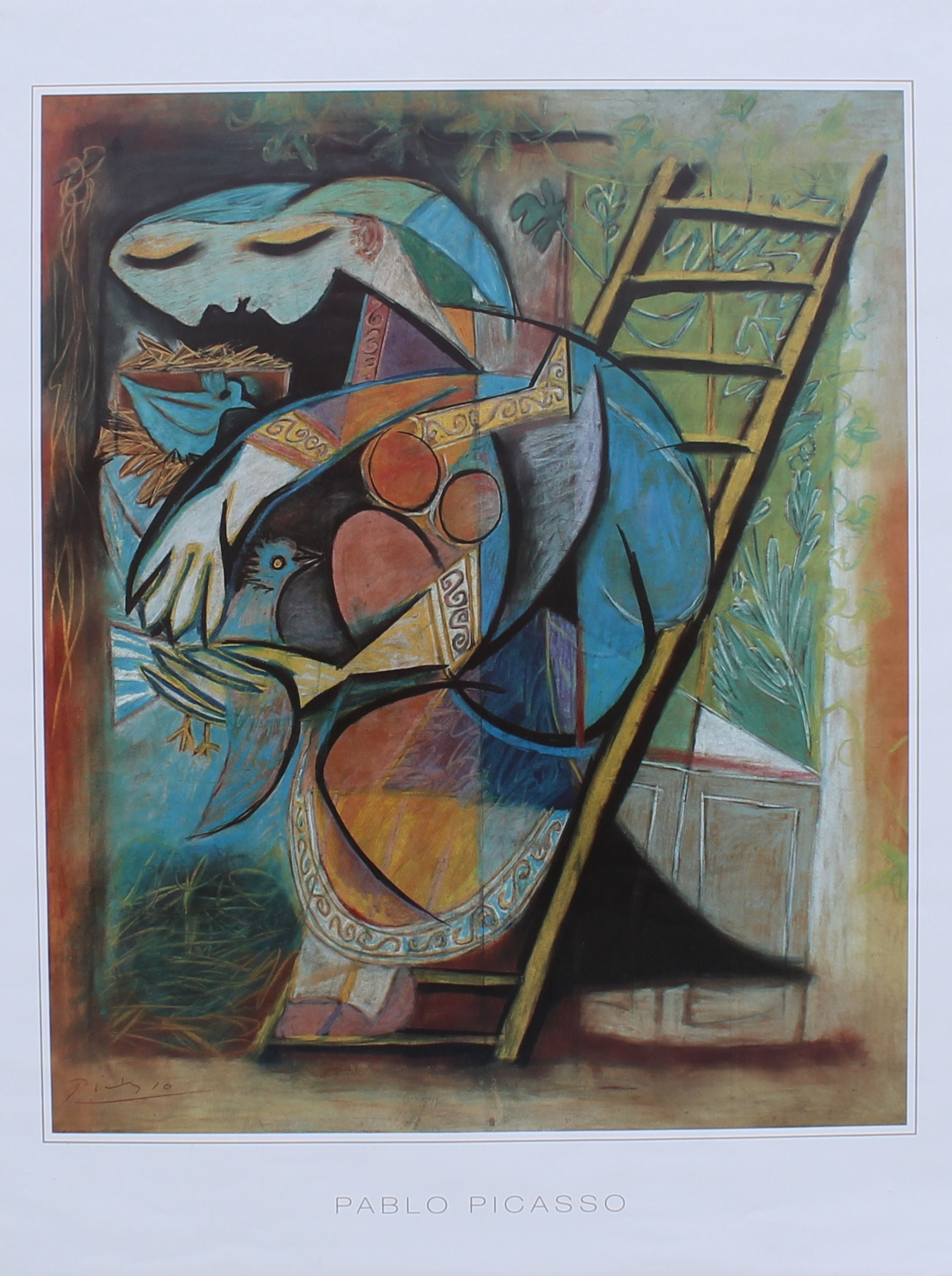 Pablo Picasso - Femme aux Piggeons (23.5 in x 31.5 in)