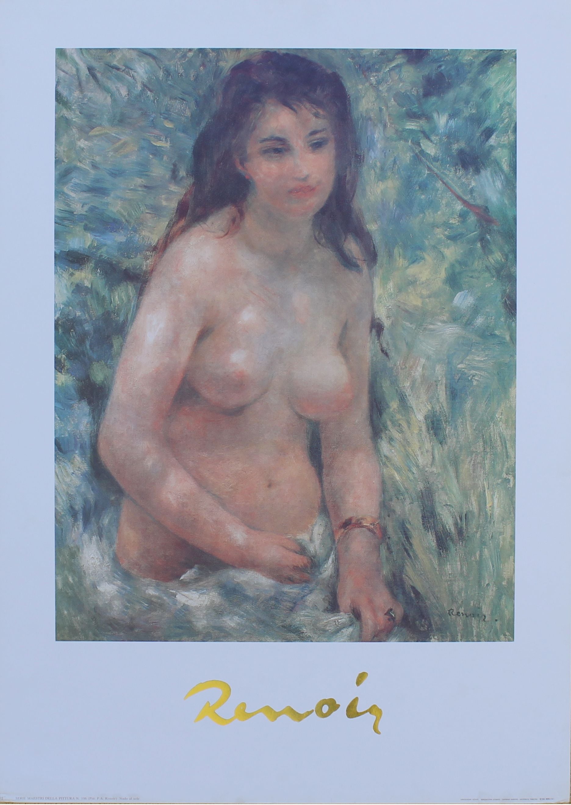 Pierre-Auguste Renoir - Nudo al Sole (19.5 in x 27.5 in)