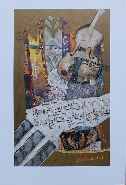 Theo Schildkamp - Musica (24.5 in x 36.5 in)