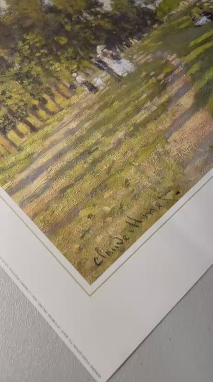 Claude Monet - Le Bassin D'Argenteiul (31.5 in  x 23.5 in)