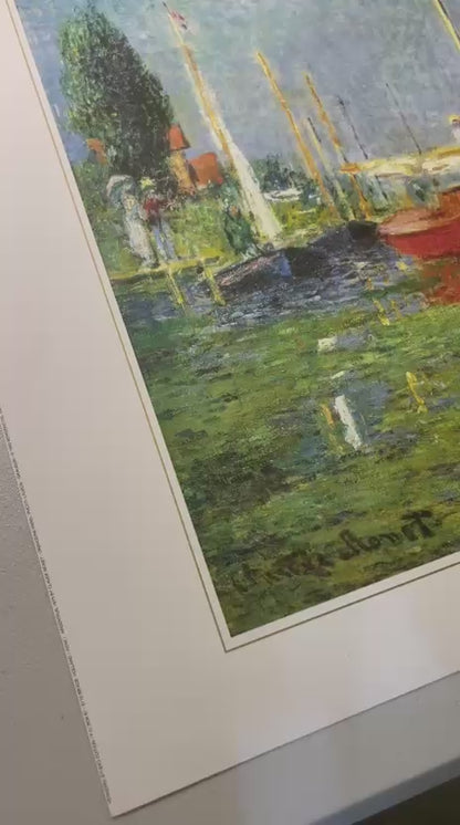 Claude Monet - Les Bateaux Rouges (31.5 in x 23.5 in)